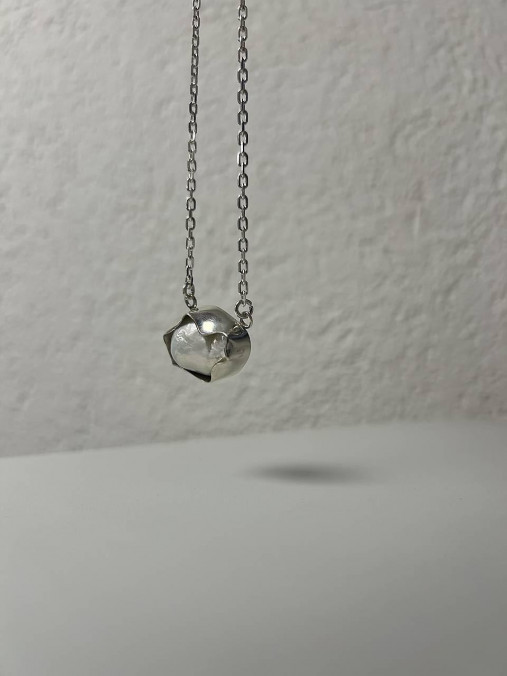 Náhrdelník OBLAK s PERLOU striebro