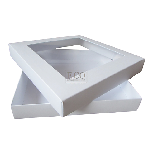 Obalový materiál - Krabička na pohľadnicu štvorec - 17995337_