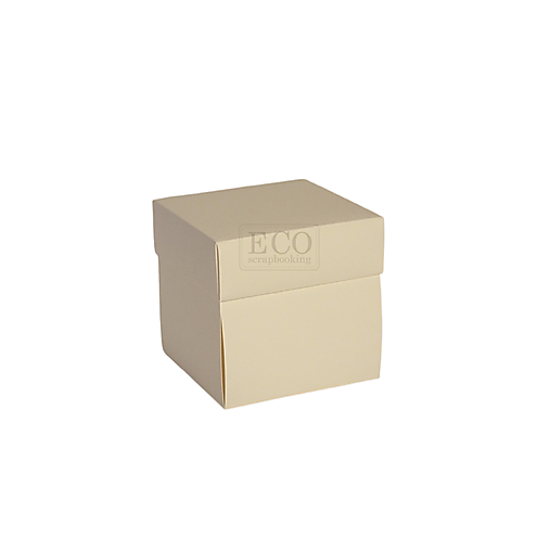 Obalový materiál - Krabička exploding box krémová - 17995463_