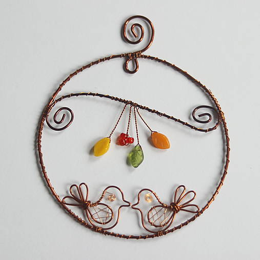 Dekorácie - dekorácia s vtáčikmi- akcia - 17993068_