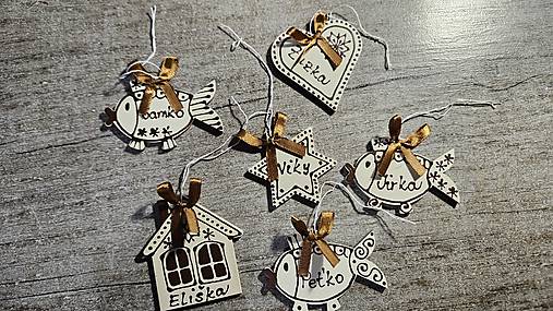 Dekorácie - Personalizovane vianočné ozdoby - 17993116_