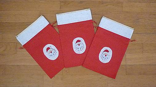 Úžitkový textil - Mikulášske/vianočné vrecúška na drobnosti  (na drobnosti 2) - 17995297_