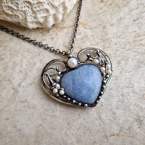 Náhrdelníky - AVA heart náhrdelník - 17994696_