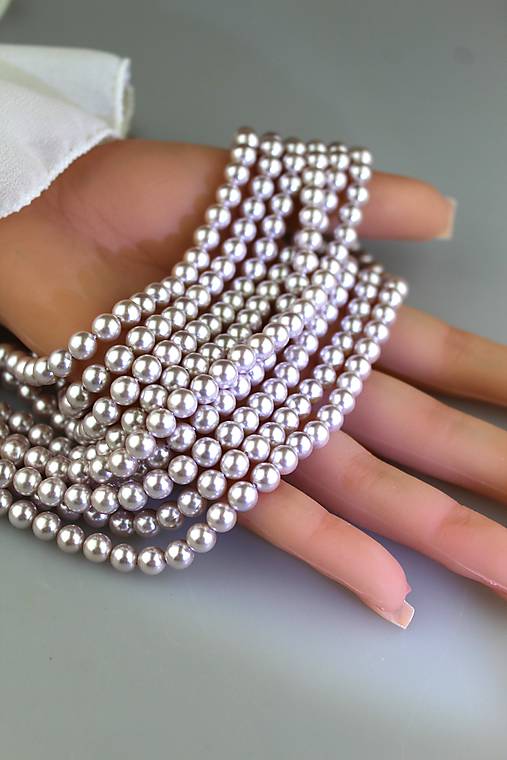 Korálky - perly korálky 6mm - "perly z mušlí" - 17994232_