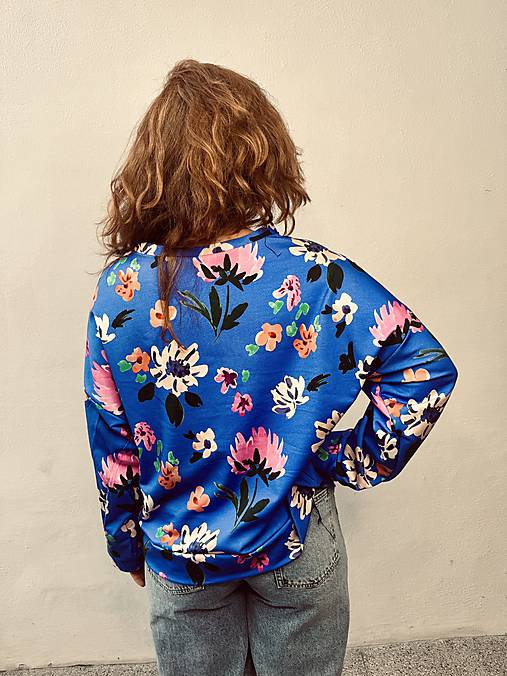 mikina z teplakoviny 'kvetinkova'