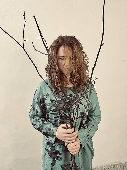 saty s vreckami .zelene.