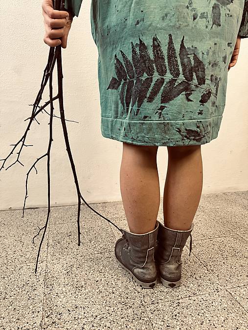 saty s vreckami .zelene.