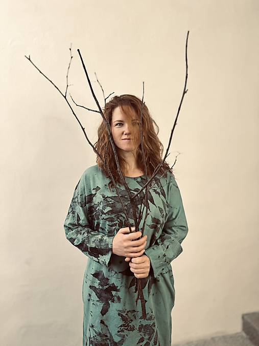 saty s vreckami .zelene.