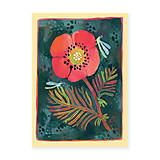 Papiernictvo - Pohľadnica "divoký mak" - 17995481_