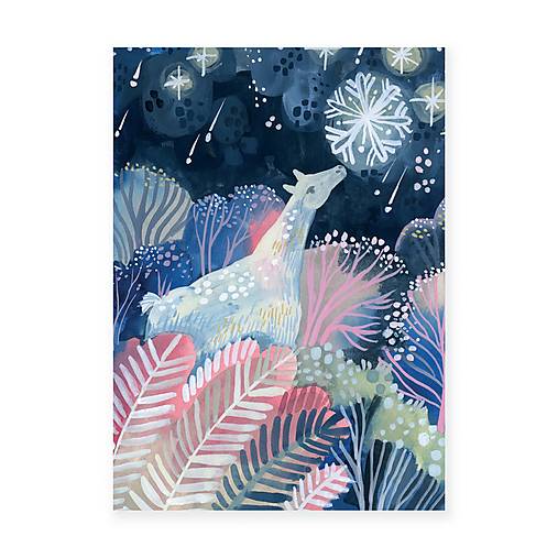 Papiernictvo - Pohľadnica "snehová vločka" - 17995471_