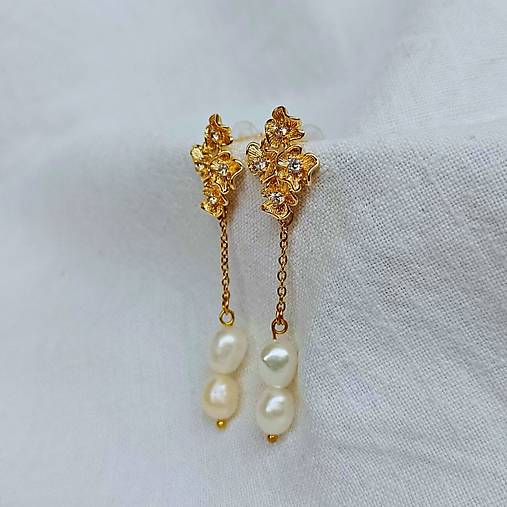 Náušnice - Náušnice MOTHER of Pearl 2 (Perlové náušnice MOTHER of Pearl 7) - 17994639_