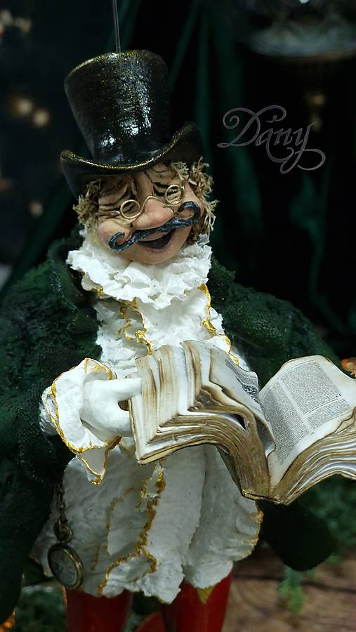 Dekorácie - ~Pán Elegán - VIANOČNÝ PRÍBEH~ - 17993875_