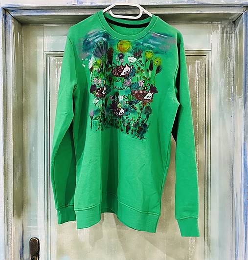 Mikiny - Mikina  V lese farebnom - 17996411_