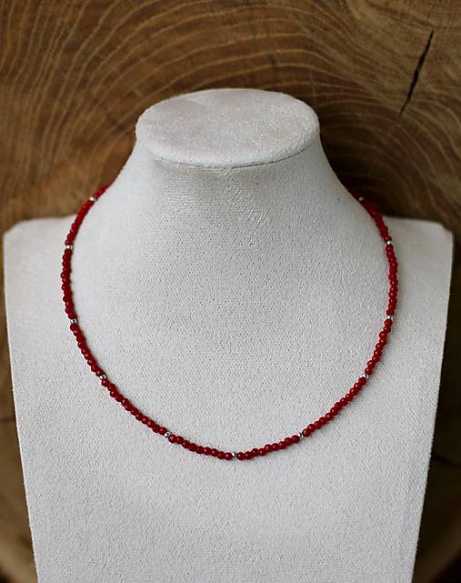 Náhrdelníky - Náhrdelník choker - spinel - 17998795_