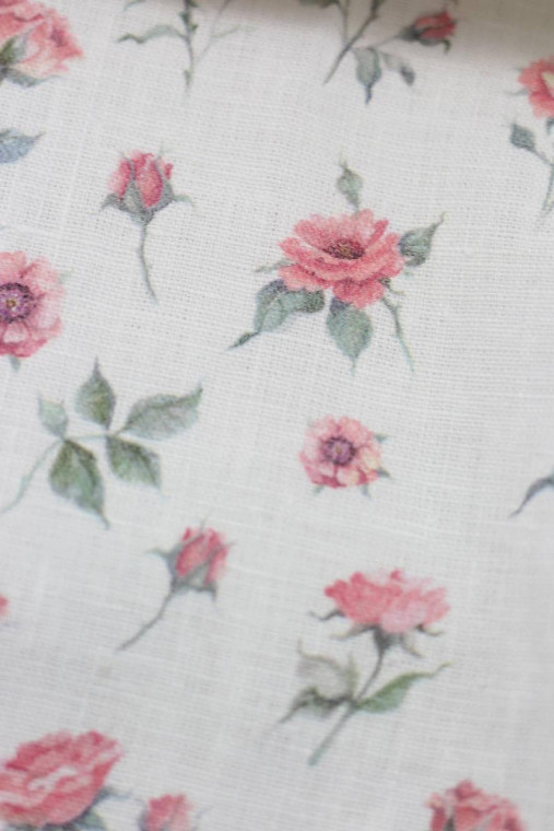 Exkluzívna dámska jemná ľanová šatka s autorským dizajnom, tip na vianočný darček pre ňu