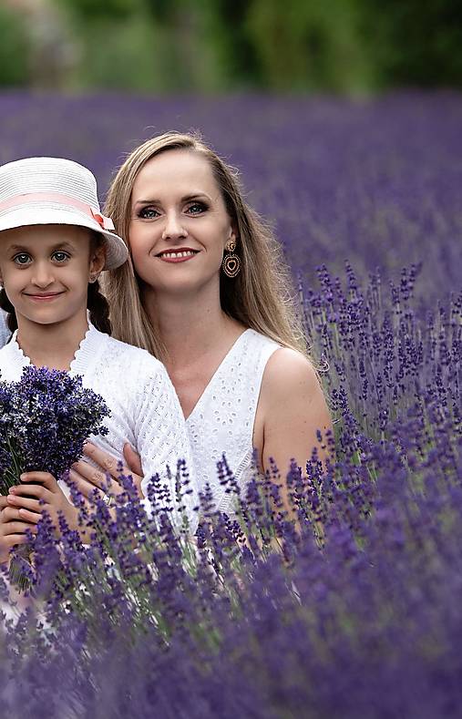 Malé srdiečkové náušnice (316L) (Červeno-zlaté)