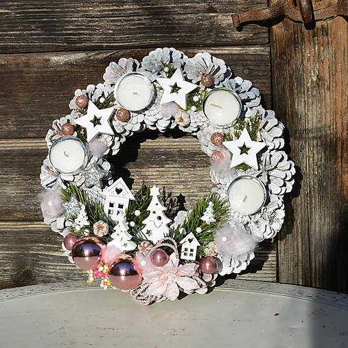 Dekorácie - Adventný veniec - 17996675_