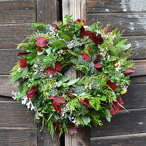 Dekorácie - Zimný veniec - 17997482_