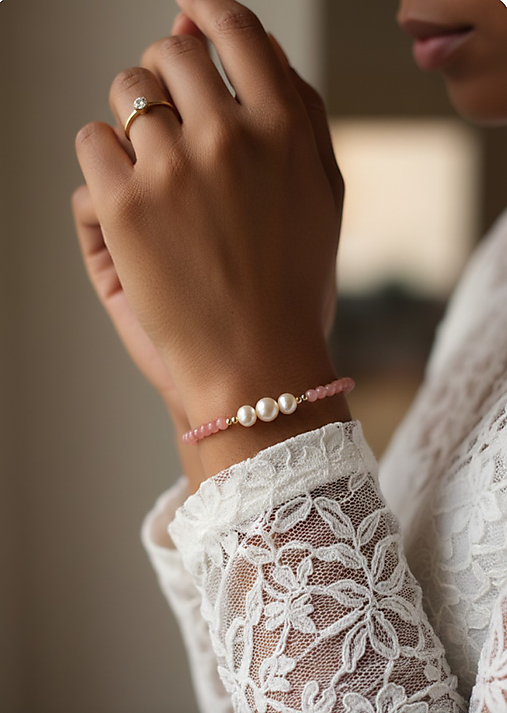 Náramky - Náramok/perla riečna , jadeit - 17998489_