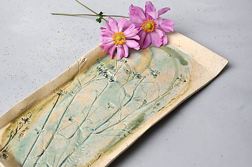 Nádoby - Tácka na štrudlu veľká  príroda - 17998266_