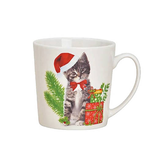 Hrnček Vianočné mačičky - Európska krátkosrstá mačka 480ml