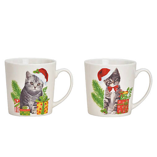 Hrnček Vianočné mačičky - Britská krátkosrstá mačka 480ml