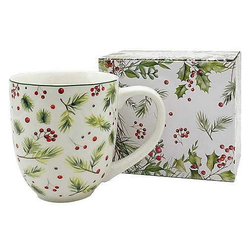 Mega Hrnček Zimné ihličie 0,9l