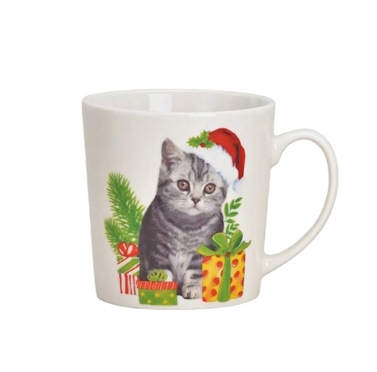 Hrnček Vianočné mačičky - Britská krátkosrstá mačka 480ml