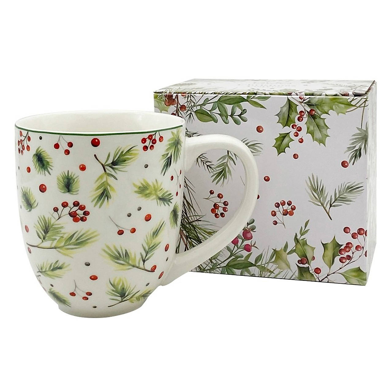 Mega Hrnček Zimné ihličie 0,9l