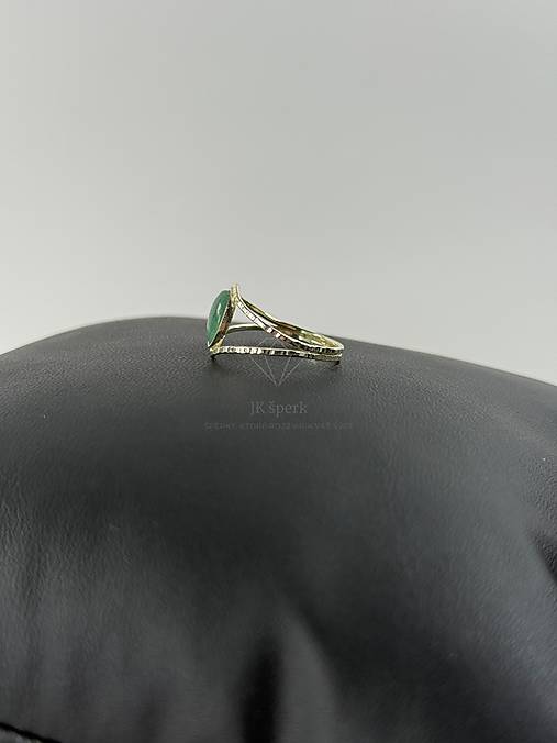 Zlatý 585/1000 ( 14karátové zlato) prsteň s avanturínom