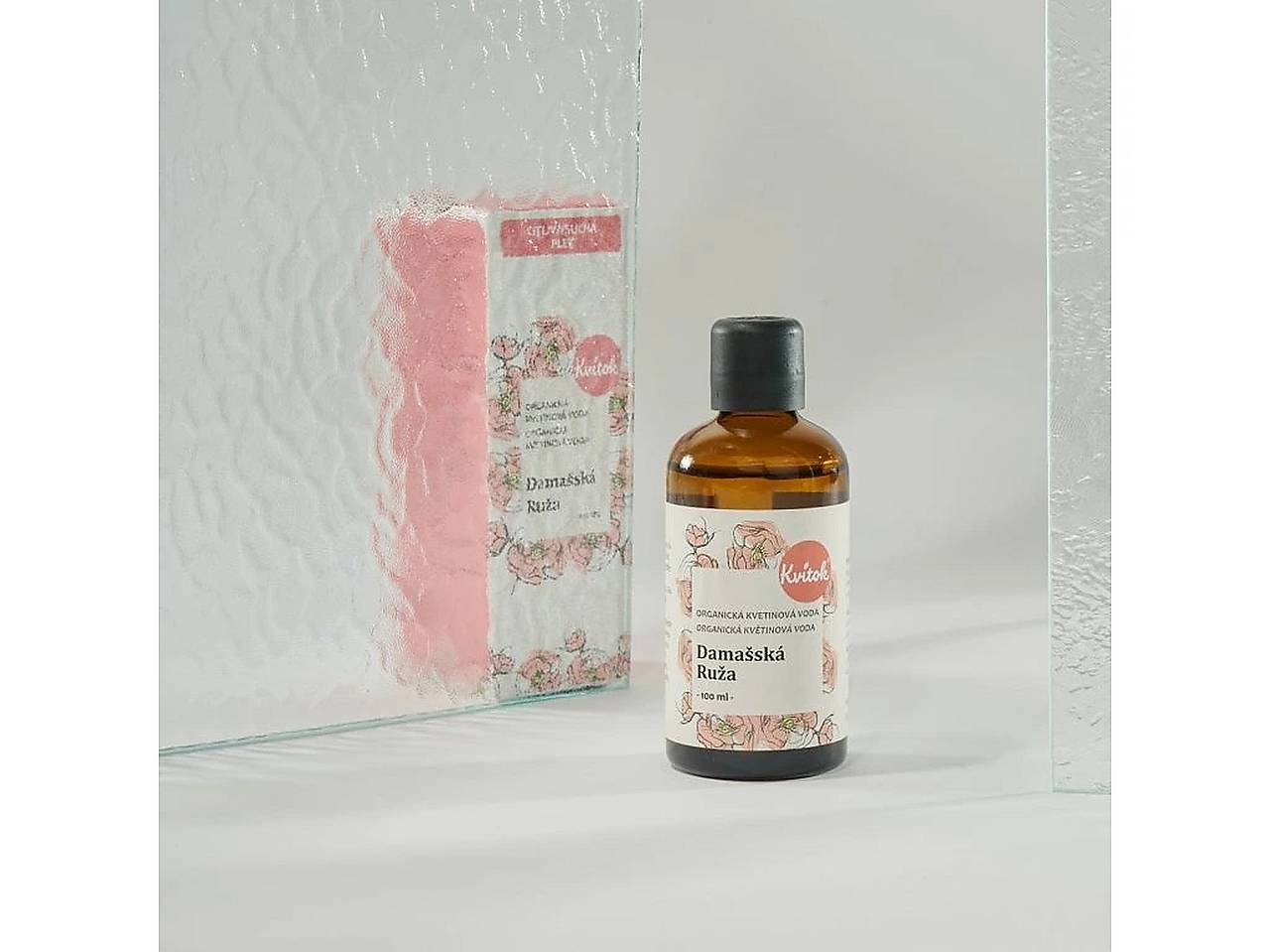 Organická Kvetinová Voda Kvitok - Damašská Ruža (100 ml)