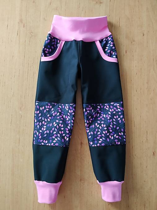 Detské oblečenie - Softshellky zimné čierné - 17998650_