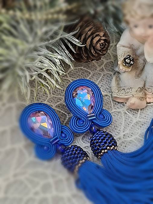 Náušnice - Gabriela ||.- šujtášové náušnice - 17997932_