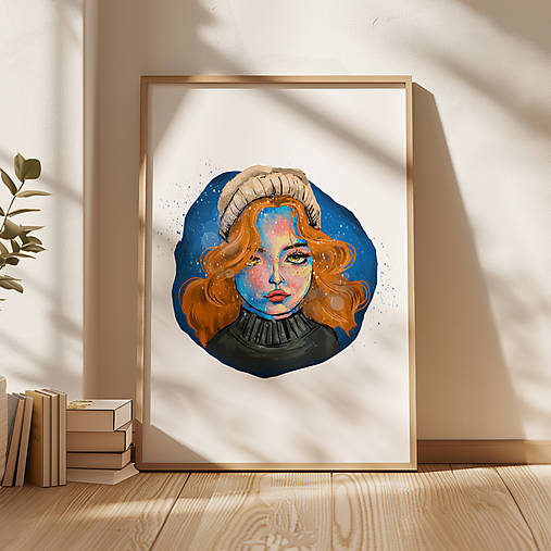 Obrazy - winter lady - print - 17998527_