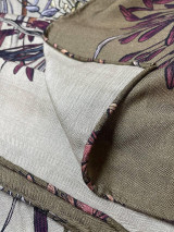 Šály a nákrčníky - PREDOBJEDNÁVKA // VLNA & HODVÁB 90 x 90 // Šál SILK FLOWER crème // Limitovaná edícia // Autorský dizajn - obojstranný - 17998488_