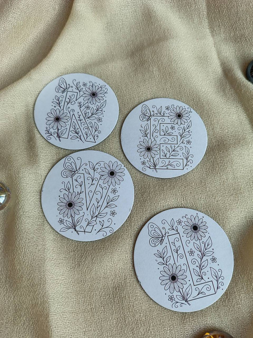 Magnetky - Magnetka písmeno na domaľovanie - 17997767_