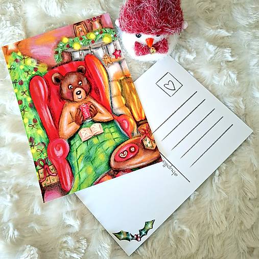 Medvedíkove Vianoce :) / pohľadnica