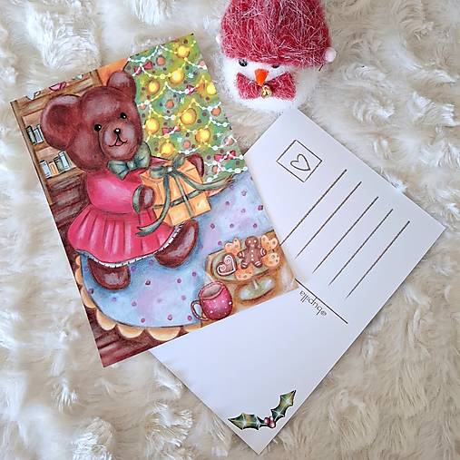 Radosť z darčeka :) / pohľadnica