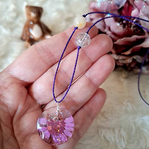 Ružová neha / nežný šperk s kremeňom a sagenitom