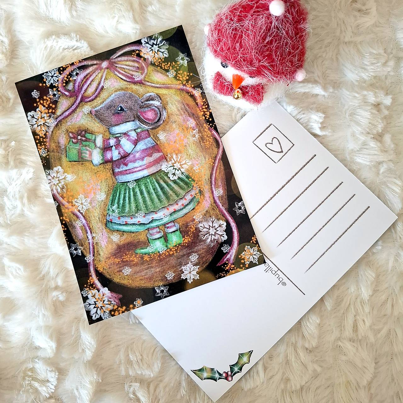 Vianočná myška :) / pohľadnica