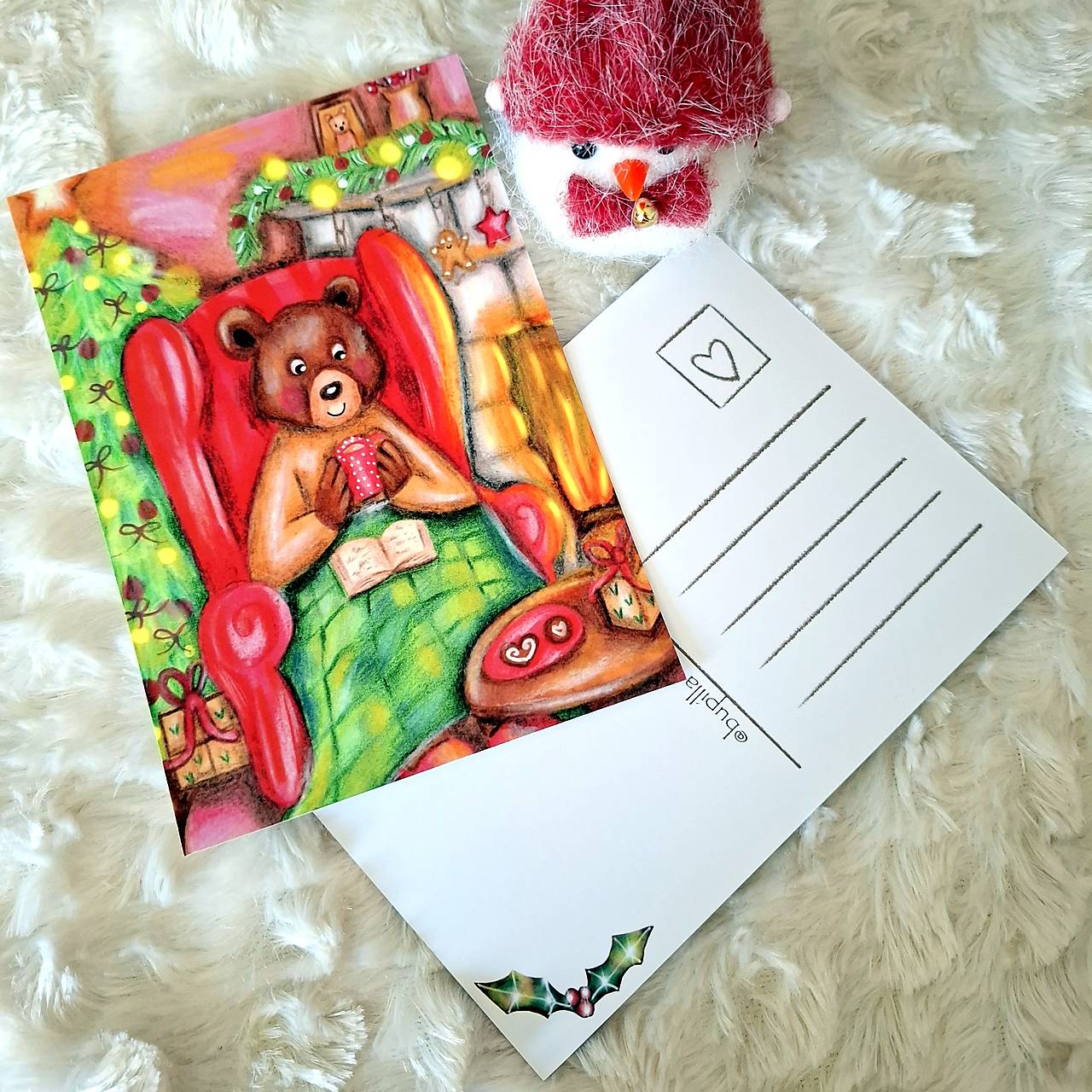 Medvedíkove Vianoce :) / pohľadnica