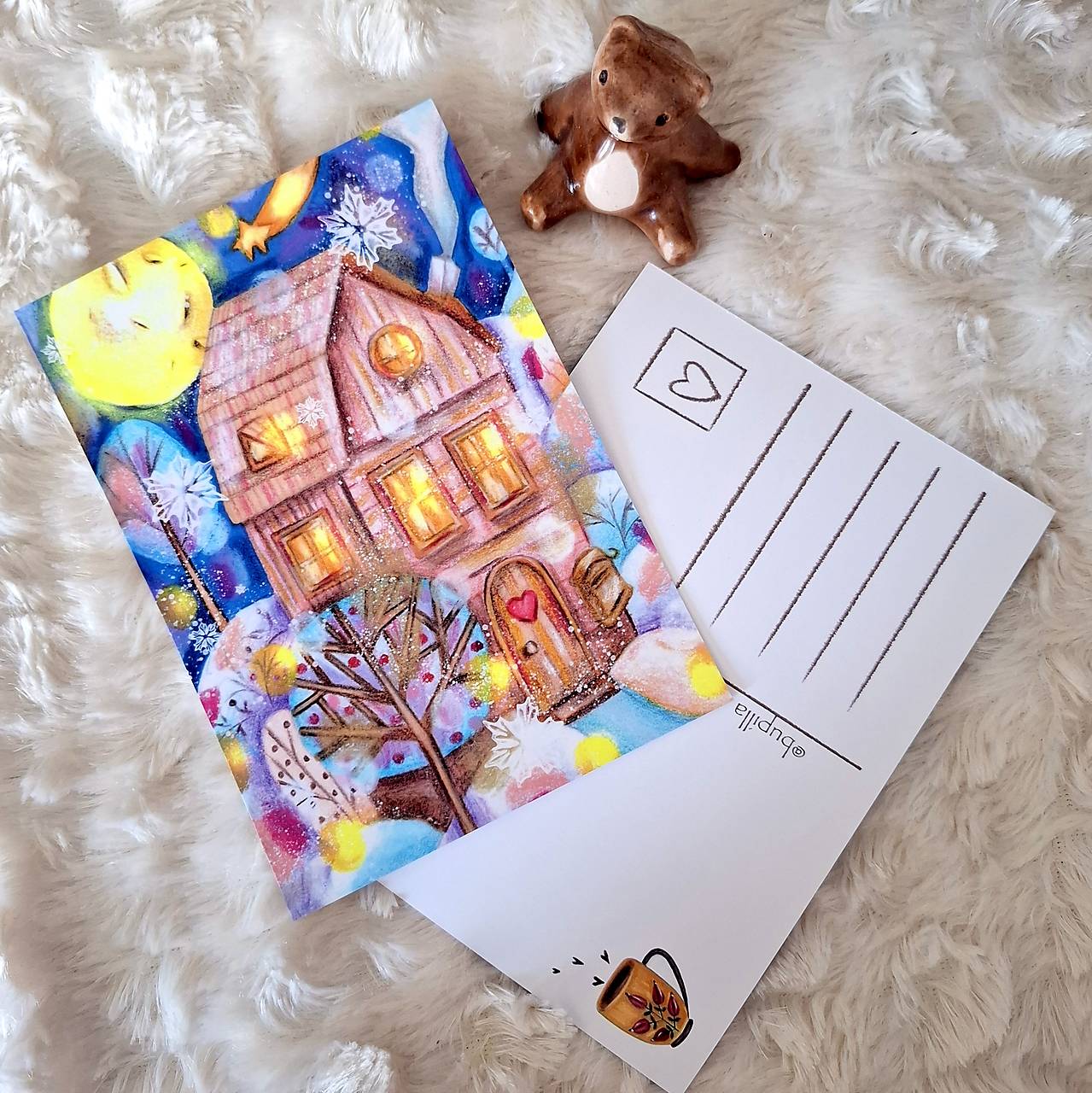 Kúzlo zimnej noci / pohľadnica