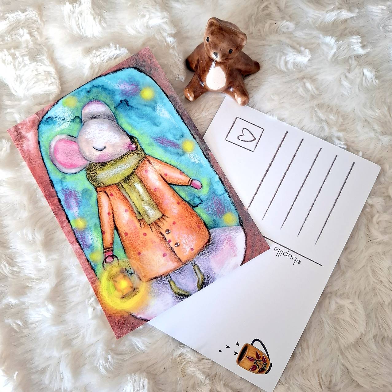 S lampášikom / pohľadnica