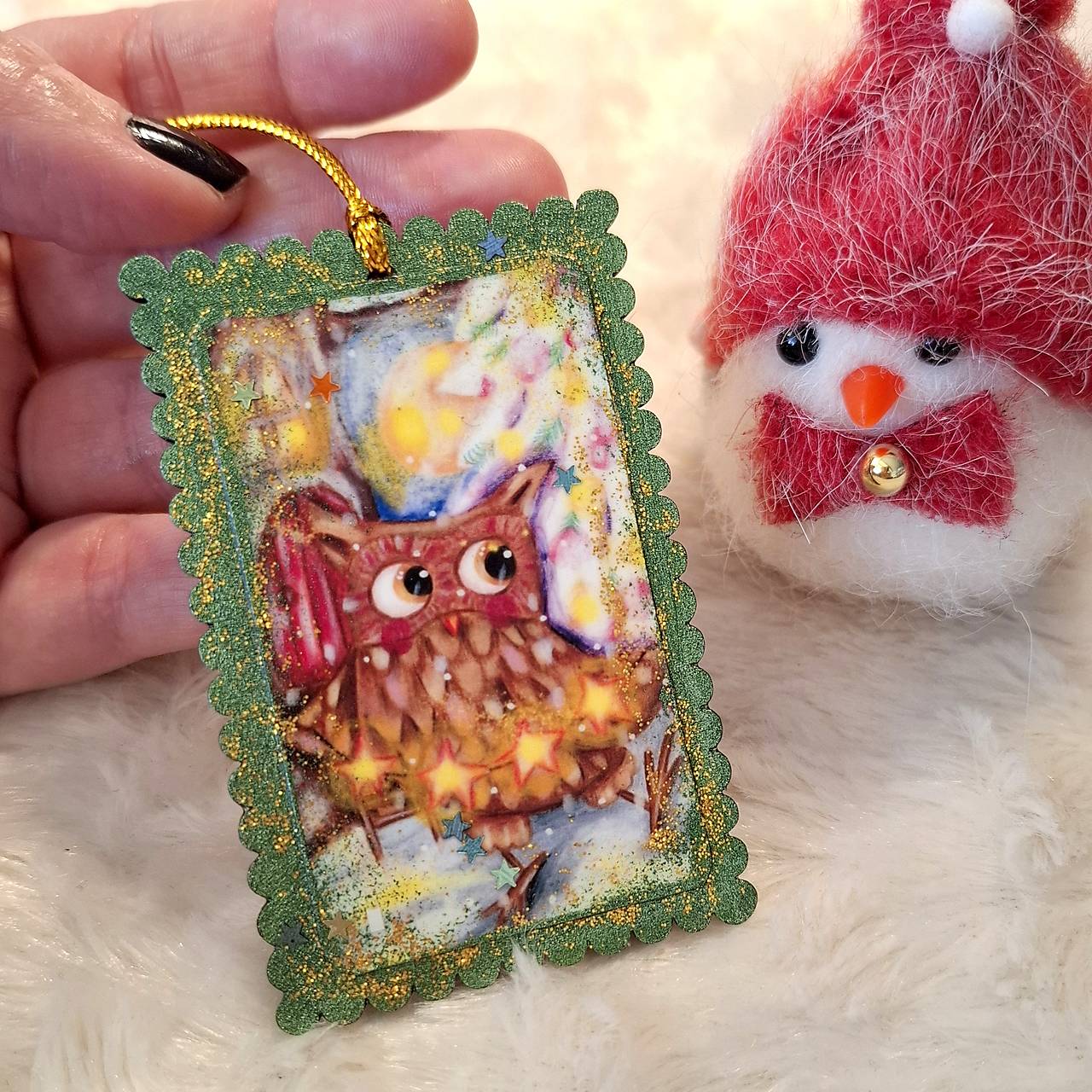 Sovičkine Vianoce:) /drevená ozdôbka