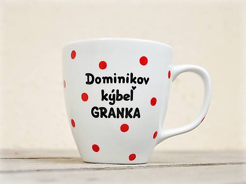 Nádoby - Maľovaný hrnček personalizovaný s textom - 18000265_