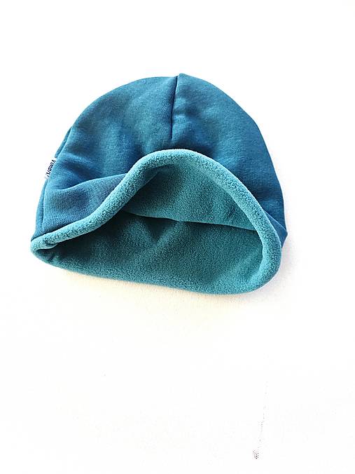 Čiapka/nákrčník na zimu "ocean blue"