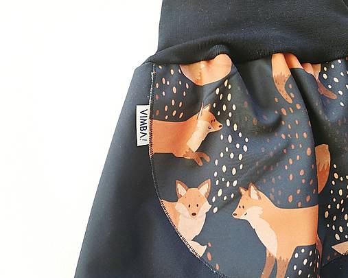 Softshellky zimné ”foxes on blue"