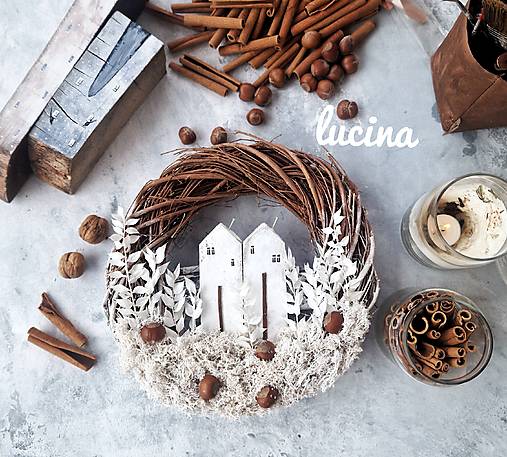 Dekorácie - Veniec "Zimný Romantizmus" - 18000399_