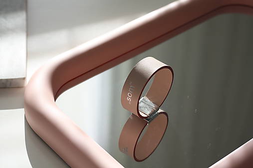 Náramky - Personalizovaný kožený náramok 2cm basic- PUDROVORUŽOVÁ - 17999619_