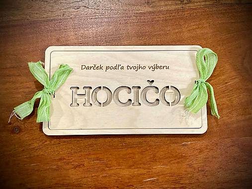 Drevené darčekové obálky